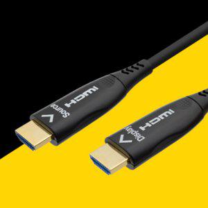 장거리 고화질영상출력 20M HDMI 광케이블 UHD 모니터선