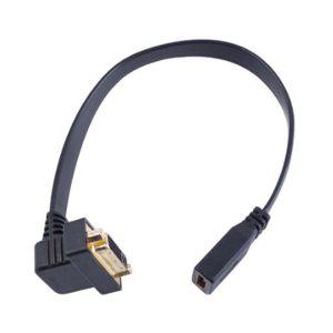 DVI 포트 HDMI 연결용 변환젠더 25CM 아래로꺾임 커넥터