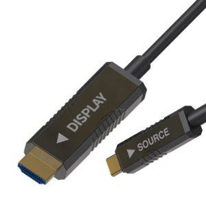 원거리 노트북미러링커넥터 50M C TO HDMI MHL 광케이블
