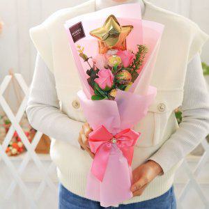 알로하 페레로로쉐 꽃다발 핑크 초콜릿 사탕 선물