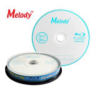 멜로디 블루레이 6배속 50GB BD-R DL 10P CAKE cd
