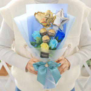 끌레르 페레로로쉐 꽃다발 블루 초콜릿 사탕 선물