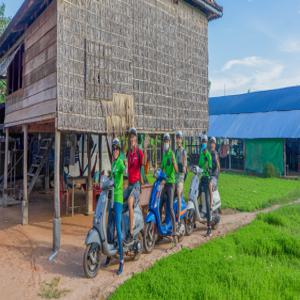 씨엠립 시골 일몰 베스파 어드벤처 | 캄보디아