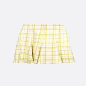 [E32]디올 141J27A13420825 여성 숏스커트 치마 미니스커트 데님스커트 로고 DIOR check wool mini skirt