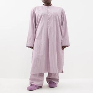 24 SS 버켄스탁 여성 Striped oversized organic cotton nightshirt 1553203 Purple