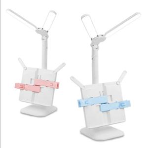 무선 LED 스탠드 더블램프 독서대겸용(분리가능)핑크