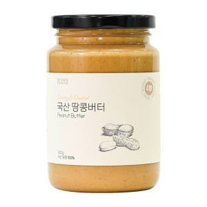 국산 땅콩버터 500g (무첨가 100% 피넛버터, 무설탕 땅콩잼)