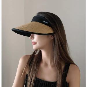여성썬캡 자외선차단모자 햇빛차단 농사 라탄 모자