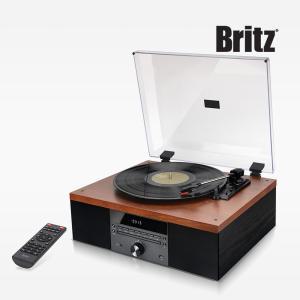 브리츠 BZ-TP5000 턴테이블 LP플레이어 블루투스 오디오 스피커 CD플레이어 라디오
