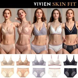[비비안][VIVIEN] 비비안 스킨핏 노와이어브라 스킨컬렉션 여성속옷세트 10종