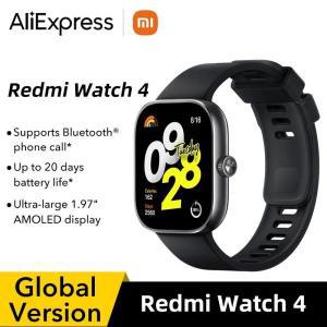 재고 글로벌 버전 Redmi Watch 4 스마트 워치 초대형 1.97 인치 AMOLED 디스플레이, 배터리 수명 20 일, 지
