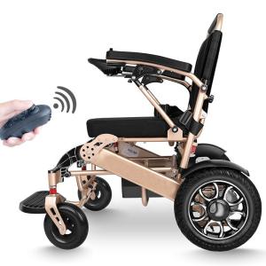 YOHHA 접이식 전동 휠체어 재활치료 노인 노약자 장애인 나드리 전기 휠체어