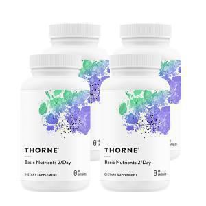 쏜리서치 베이직 뉴트리언트 투퍼데이 종합비타민 60캡슐 4병 Thorne Basic Nutrients