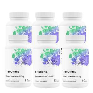 쏜리서치 베이직 뉴트리언트 투퍼데이 종합비타민 60캡슐 6병 Thorne Basic Nutrients