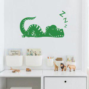 만화 잠자는 공룡 벽 스티커 아이 방 침실 홈 장식 이동식 아름답게 벽지