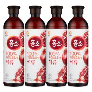 청정원 홍초 석류, 900ml, 4개