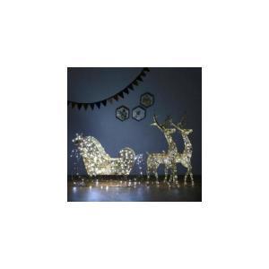 크리스마스트리 LED 럭셔리 사슴 썰매 세트 골드 190cm