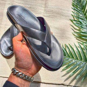 남성 블랙 기본쪼리 슬리퍼 바닷가 휴가 신발