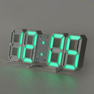 시간 날짜 온도 LED 화이트그린 리모컨 디지털 시계