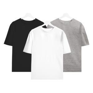  상상그램   1+1+1/무배  면티 남녀공용 여성 남성 라운드 반팔티 무지 면티 반팔 티셔츠 