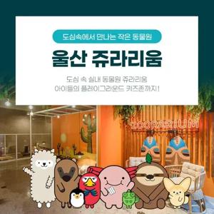 [울산] 쥬라리움 실내동물원&키즈존 입장권
