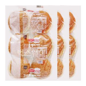  SPC삼립  무배/배) 삼립 햄버거빵 3봉 (총 18개입)
