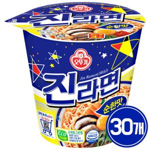  오뚜기  오뚜기 진라면 순한맛 소컵 65g 30개