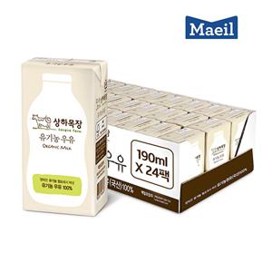 상하목장 유기농 멸균우유 흰우유 200ml 24팩