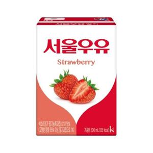  무료배송  서울우유 딸기우유 200ml x 24팩 