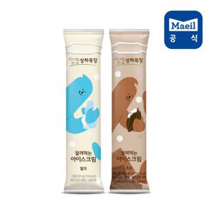  매일유업  매일 상하목장 얼려먹는 아이스크림 혼합 우유맛 24팩 + 초코맛 아이스크림 24팩