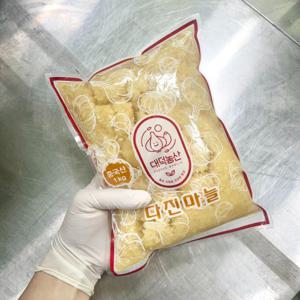  국내생산  중국산 다진마늘 1kg 당일생산 업소용 간마늘