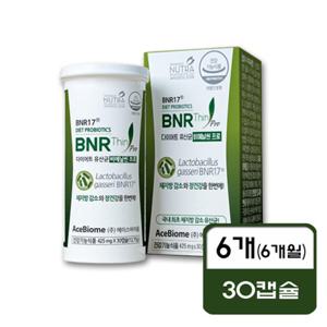 서흥 비에날씬 프로 다이어트 유산균 BNR17 30캡슐 x 6개(6개월) Gg