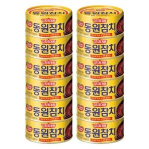 동원참치 김치찌개용 150g x 12개(캔)