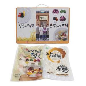 김수미 국산 떡국 설 선물세트 일반500g+오색500g 떡국떡 국내산쌀