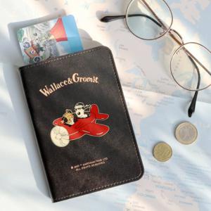  월레스와그로밋  월레스와 그로밋 여행 여권케이스 - 비행기