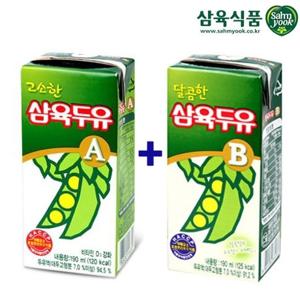  삼육두유  삼육두유 고소한맛A 190ml 24팩+달콤한맛 B 24팩