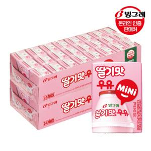  빙그레  빙그레 mini 우유 딸기맛 120ml 24팩 x 2박스
