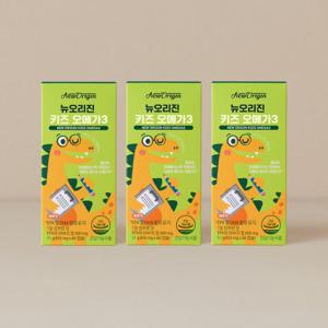  뉴오리진   쿠폰가확인 식물성 아이들이 스스로 찾는 젤리형 키즈오메가3 3박스 총60일분 레몬/오렌지맛 소비기한2024-08-18