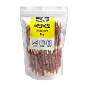 국민육포 오리말이스틱 1kg 애견 강아지 간식 육포
