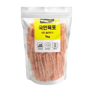 국민육포 치킨슬라이스 1kg 애견 강아지 간식 육포