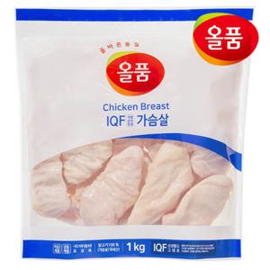 올품 IQF 통 닭가슴살 1kg x 1봉