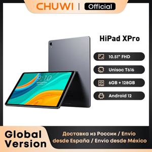CHUWI HiPad XPro 태블릿 PC, 안드로이드 12 태블릿, Unisoc T616 옥타코어, Mali G57 GPU, 10.51 인치, 1920*1200 FHD 스크린, 6GB RAM, 128GB ROM