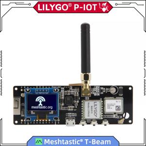 LILYGO® TTGO Meshtastic T-Beam V1.2 ESP32 LoRa 915MHz 433MHz 868MHz 923MHz WiFi BLE GPS, 0.96 인치 OLED 18650 배터리 홀더 포함