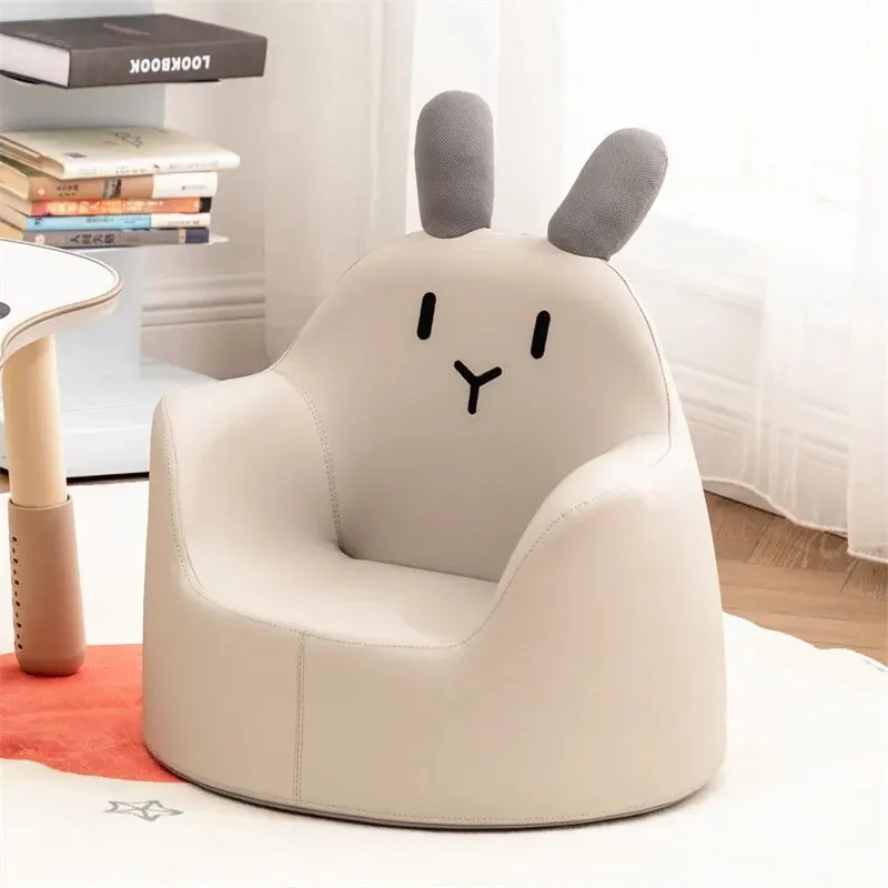 만화 어린이 미니 등받이 아기 소파, 가정 거실 싱글 백 안락 의자, 귀여운 만화 어린이 의자