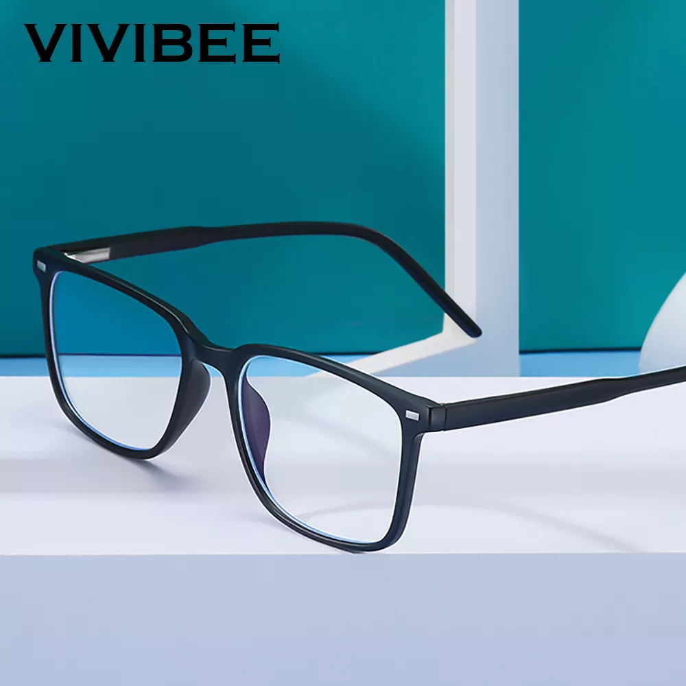 2024 트렌드 블루 라이트 차단 안경, 무광 블랙, 여성용 투명 패션 안경, 게임 TR90