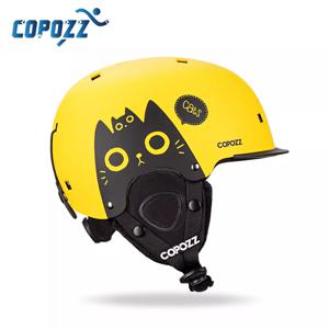 COPOZZ-어린이 만화 일체형 안전 헬멧, 야외 스키 사이클링 보호 장비