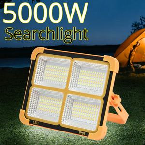 휴대용 LED 스포트라이트, 야외 캠핑 램프용 충전식 작업등, 매우 밝은 LED 스포트라이트, 5000 와트, 2023 신제품, 10000LM
