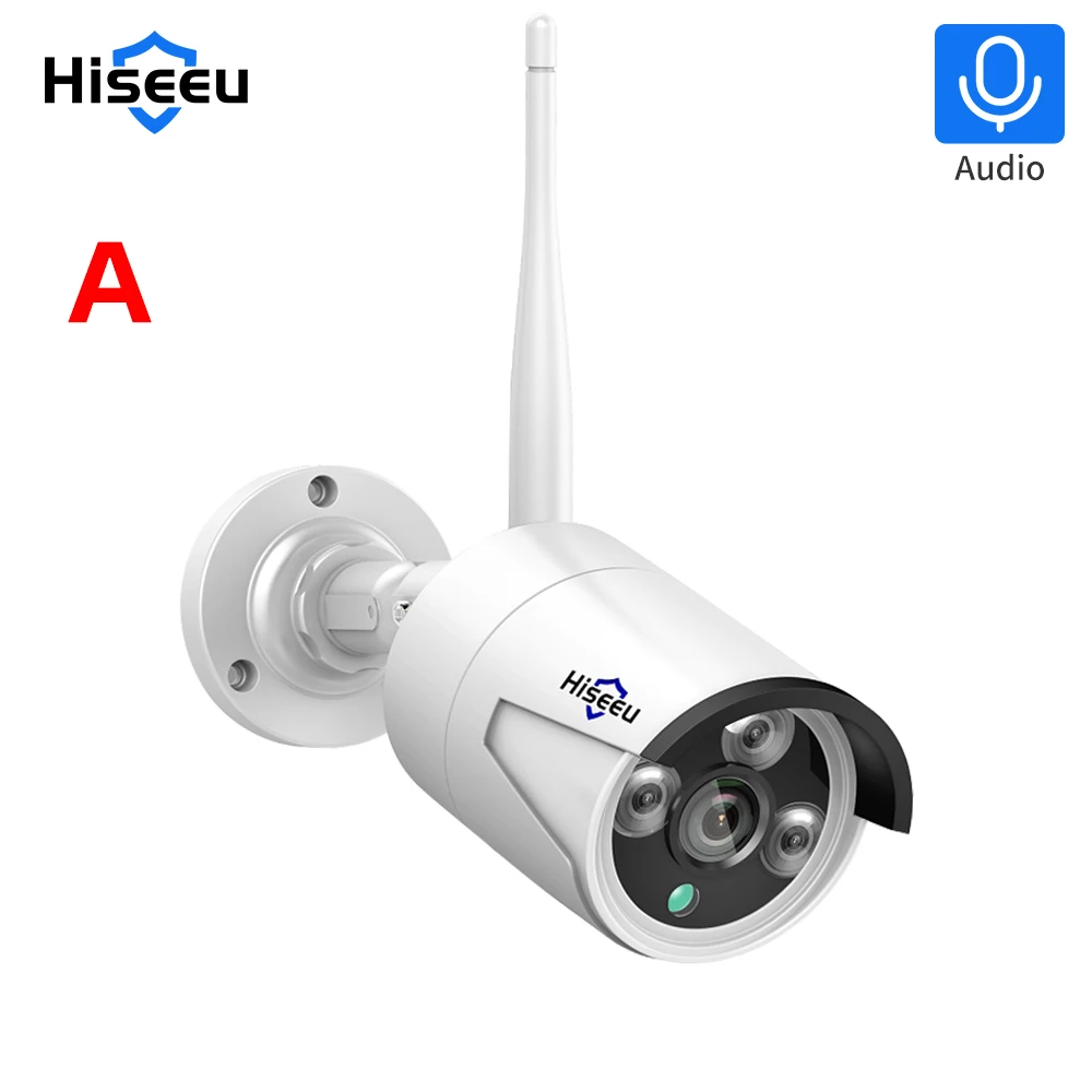 Hiseeu-1536P 무선 IP 카메라, 3.6mm 렌즈, 방수 보안 WiFi 카메라, Hiseeu 무선 CCTV 시스템 키트, IP Pro APP View