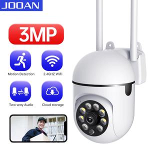 JOOAN PTZ IP 카메라 컬러 야간 자동 추적 CCTV IP 와이파이 보안 카메라, 가정용 감시 카메라 베이비 모니터, 3MP