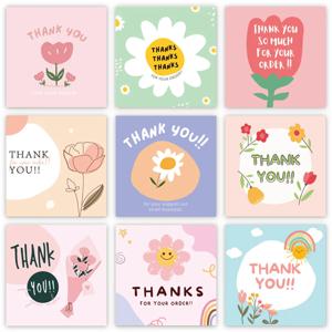 선물 상자 포장용 꽃 감사 카드, 휴일 카드 포장, 베이커리 꽃 가게, 중소 기업, 10-50PCs, 6*6cm